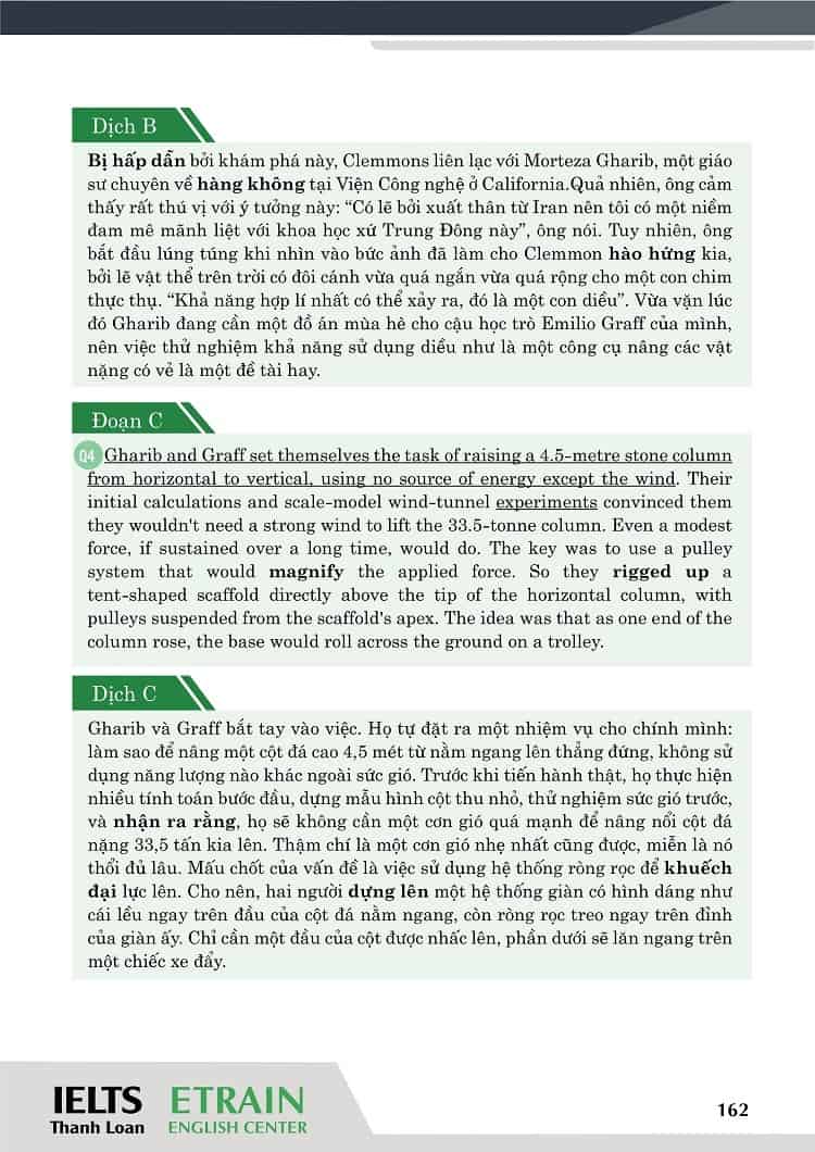 Dịch đề & phân tích đáp án IELTS Reading Cambridge 7 Test 4