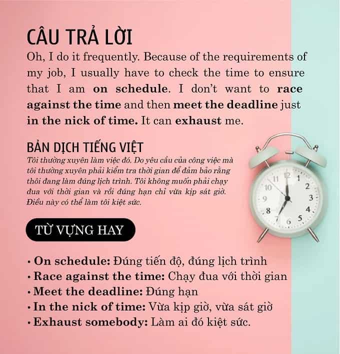 Punctuality questions and answers picture