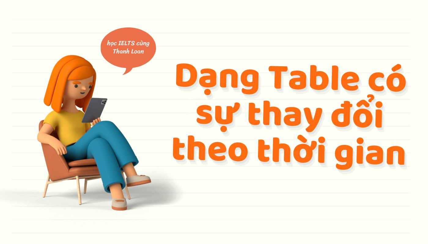 Cách viết Writing Task 1 Table có sự thay đổi theo thời gian