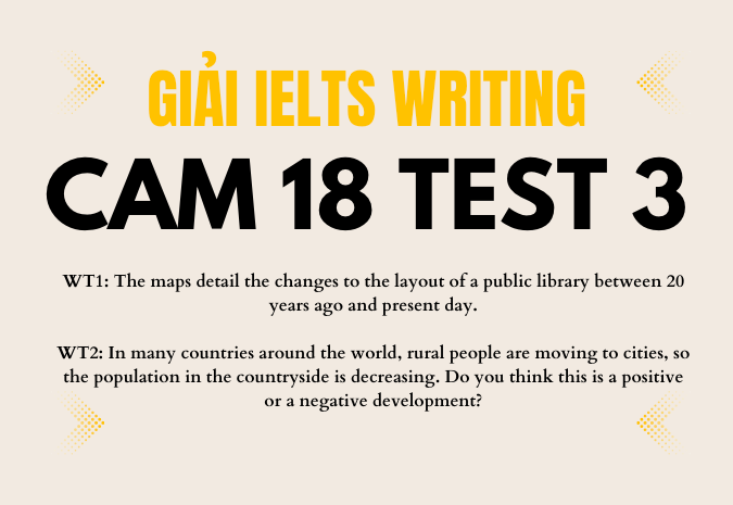 Giải đề IELTS Writing Cam 18 Test 3 – Task 1 & Task 2