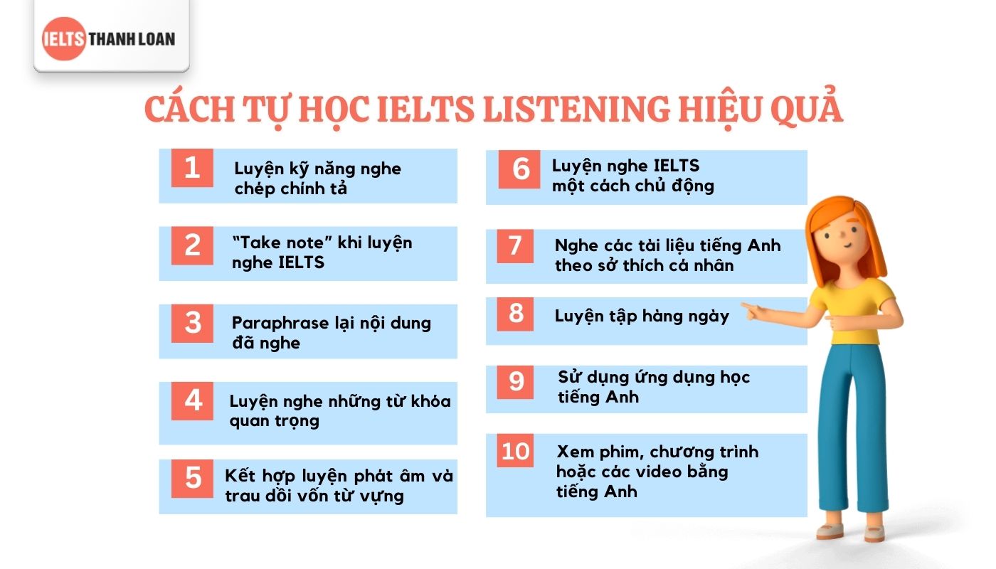 11 cách luyện nghe IELTS hiệu quả