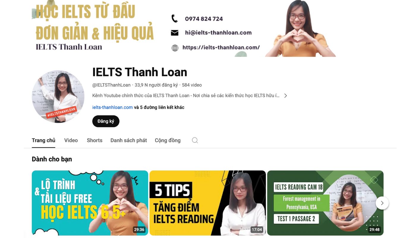 Tài liệu ôn thi IELTS cấp tốc 1 tháng tại IELTS Thanh Loan