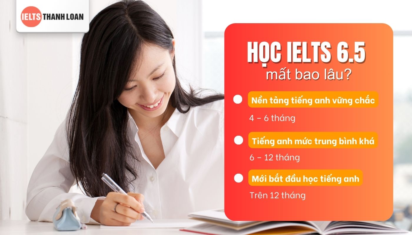 học ielts từ 0 - 6.5 mất bao lâu?