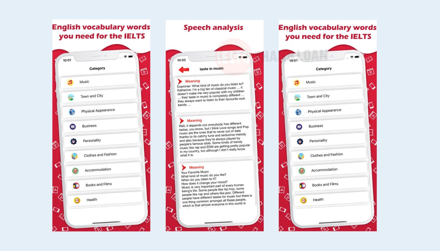 app học từ vựng IELTS theo chủ đề IELTS Vocabulary