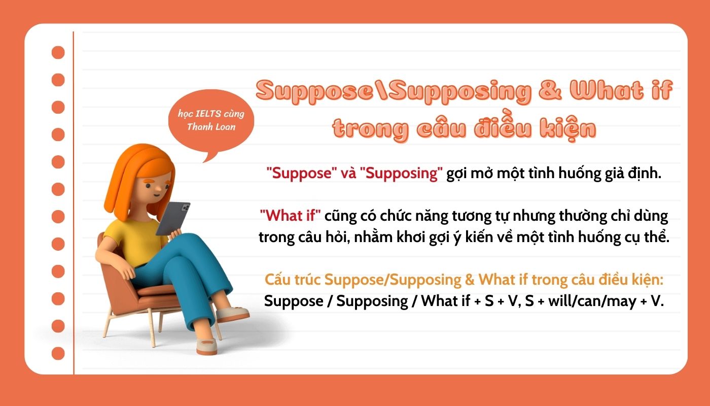 Cách sử dụng Suppose/Supposing & What if trong cấu trúc điều kiện trong tiếng anh