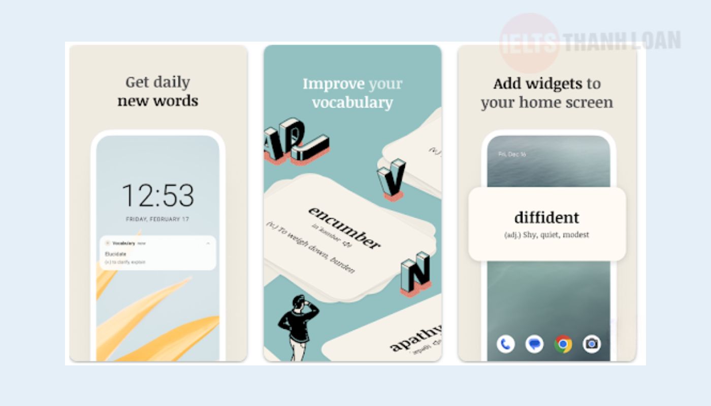 ứng dụng học từ vựng IELTS - Vocabulary - Learn words daily
