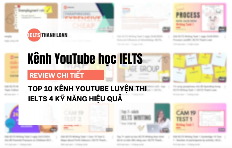 Tổng Hợp Các Kênh YouTube Luyện Thi IELTS 4 Kỹ Năng Hiệu Quả