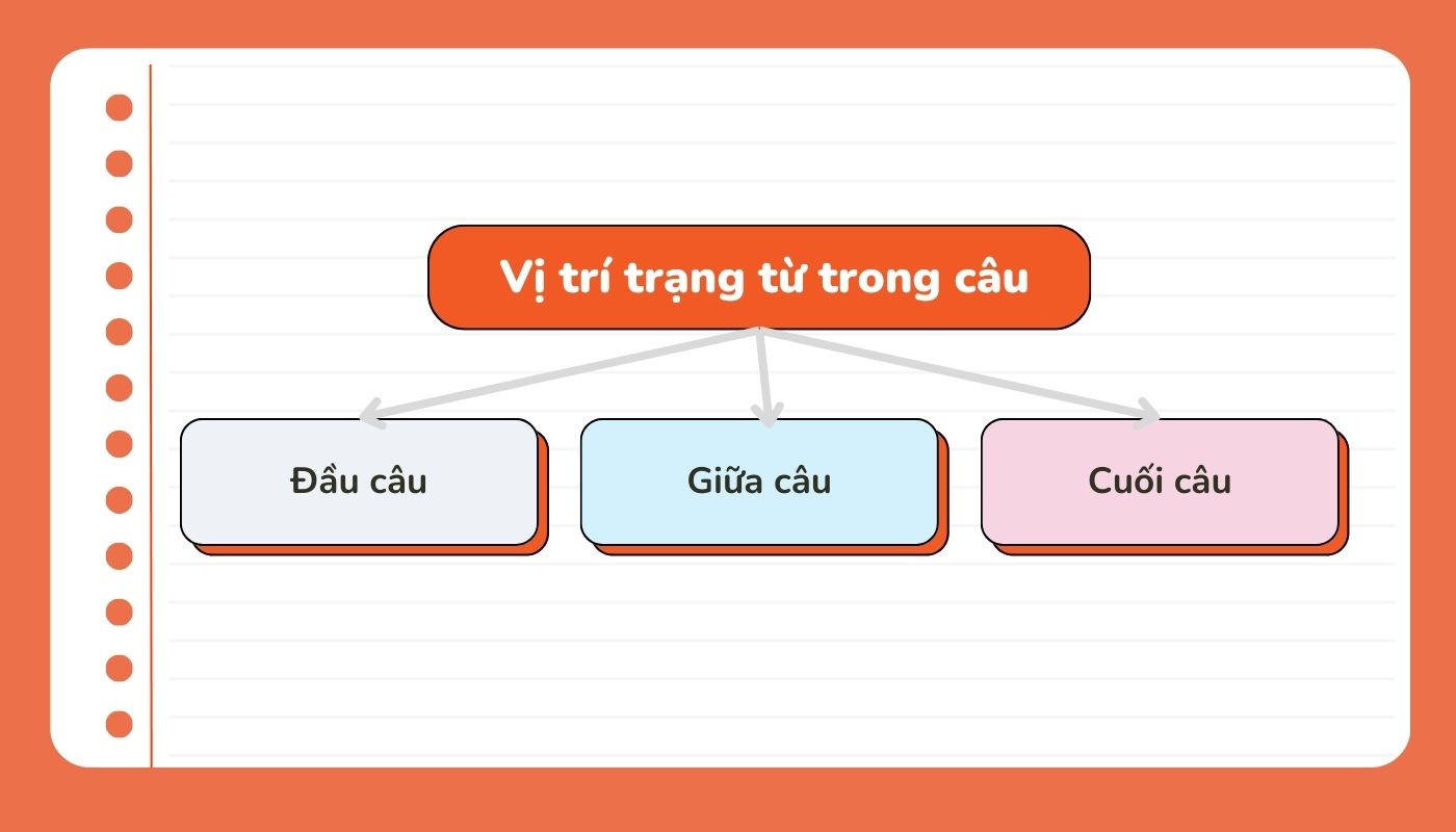 Vị trí của trạng từ 