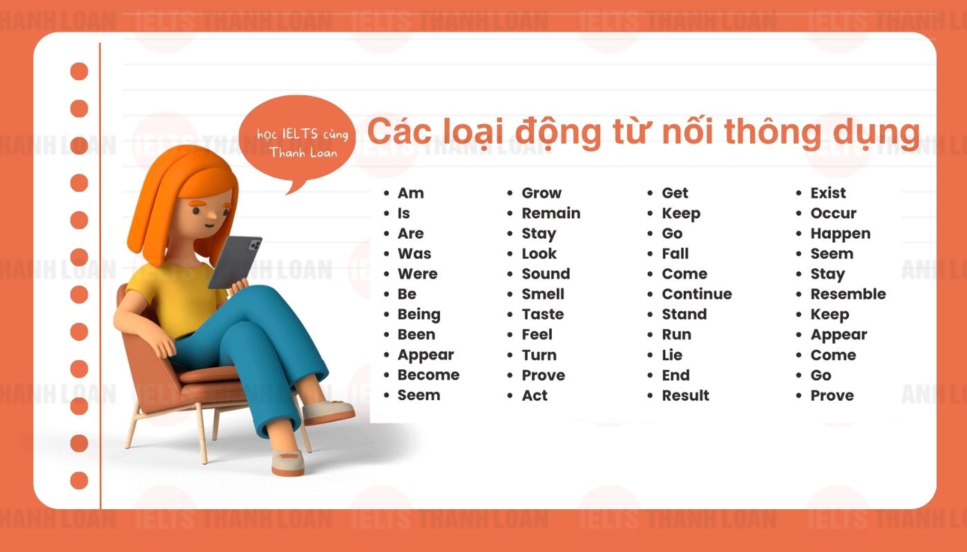 tất cả các loại Linking verb