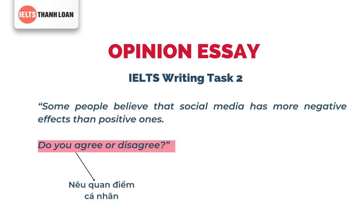 Dạng bài Opinion Essay