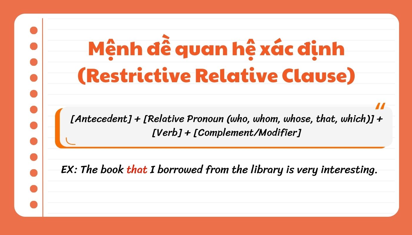 Restrictive Relative Clause