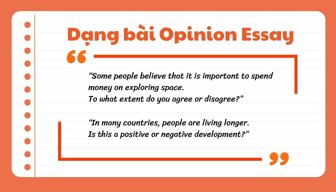 Dạng bài Opinion Essay là gì?