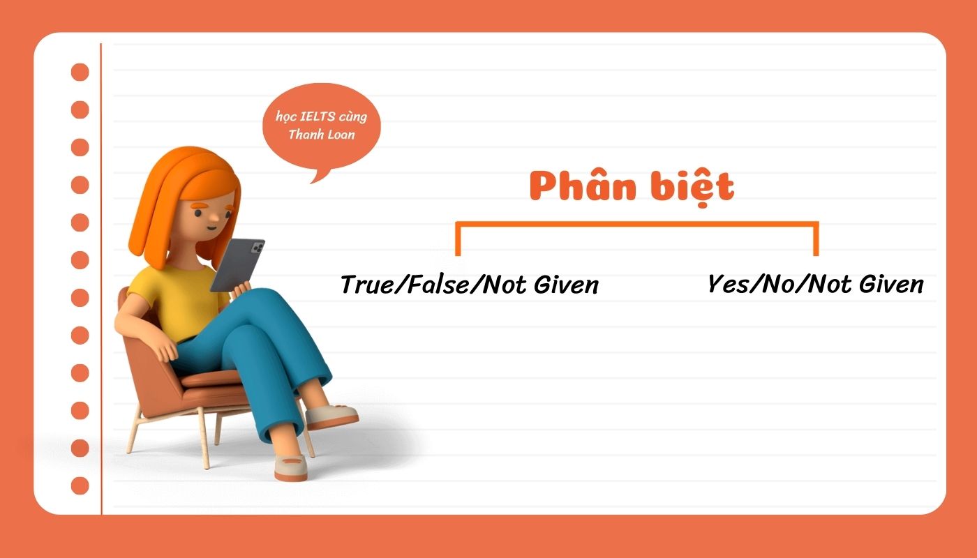 Phân biệt Yes/No/Not Given và True/False/Not Given