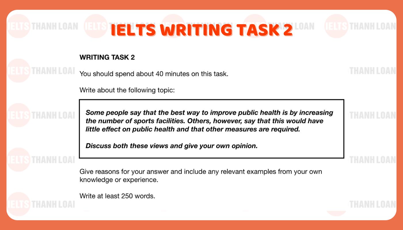 Đề thi IELTS Writing Task 2