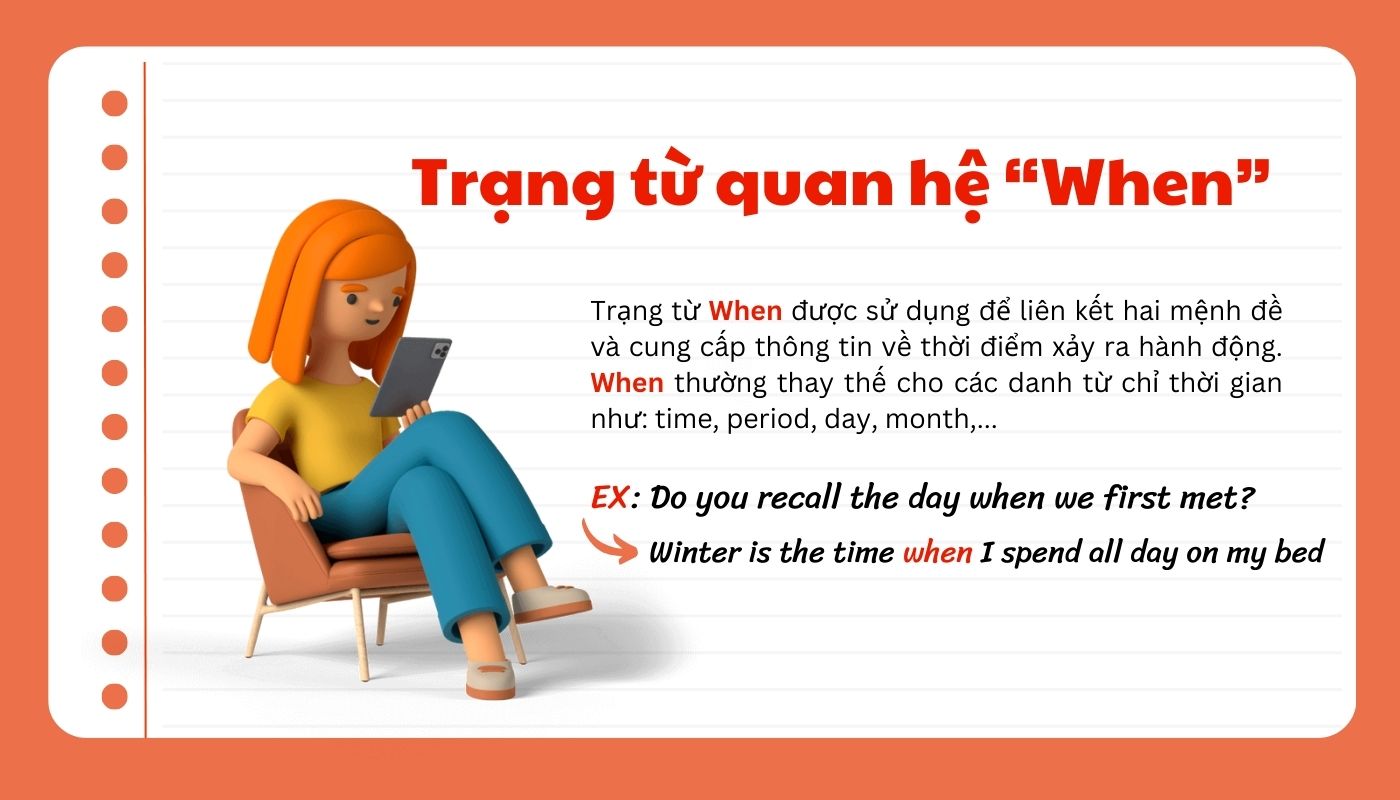 Trạng từ quan hệ When