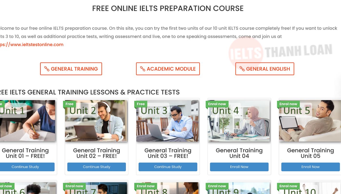 Website luyện thi IELTS For Free