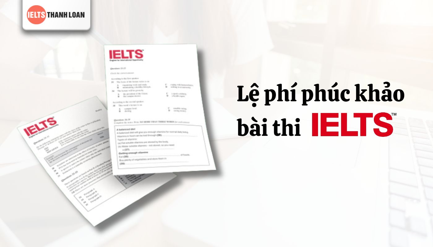 chi phí phúc khảo IELTS