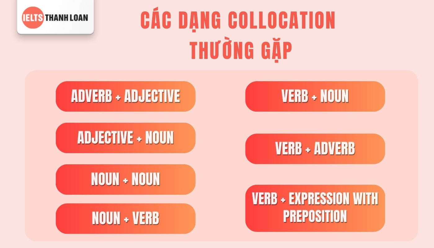 Các dạng collocation phổ biến