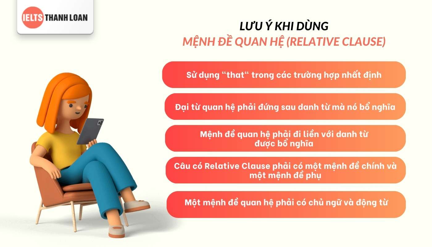 Lưu ý khi dùng Relative Clause