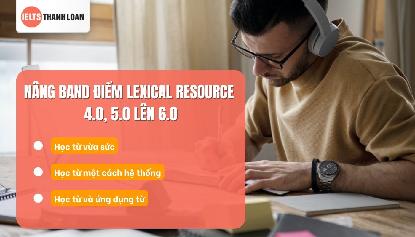 Cách nâng điểm Lexical Resource 4.0, 5.0 lên 6.0