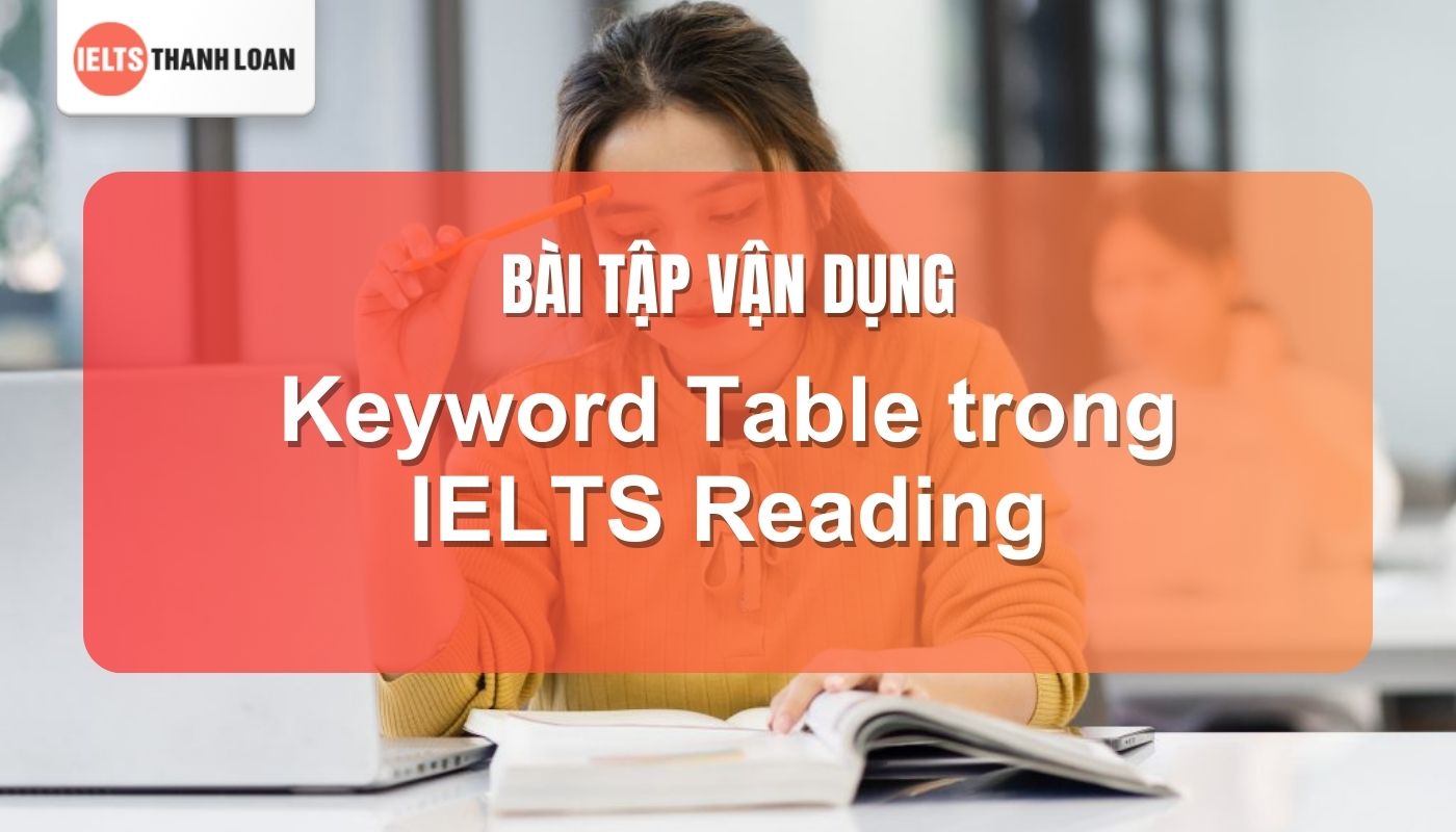 Bài tập vận dụng Keyword Table
