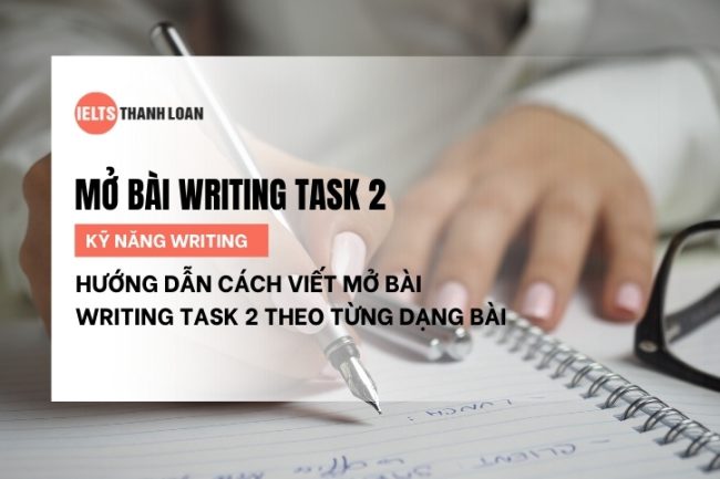 Hướng dẫn viết mở bài Writing Task 2 ấn tượng theo từng dạng bài