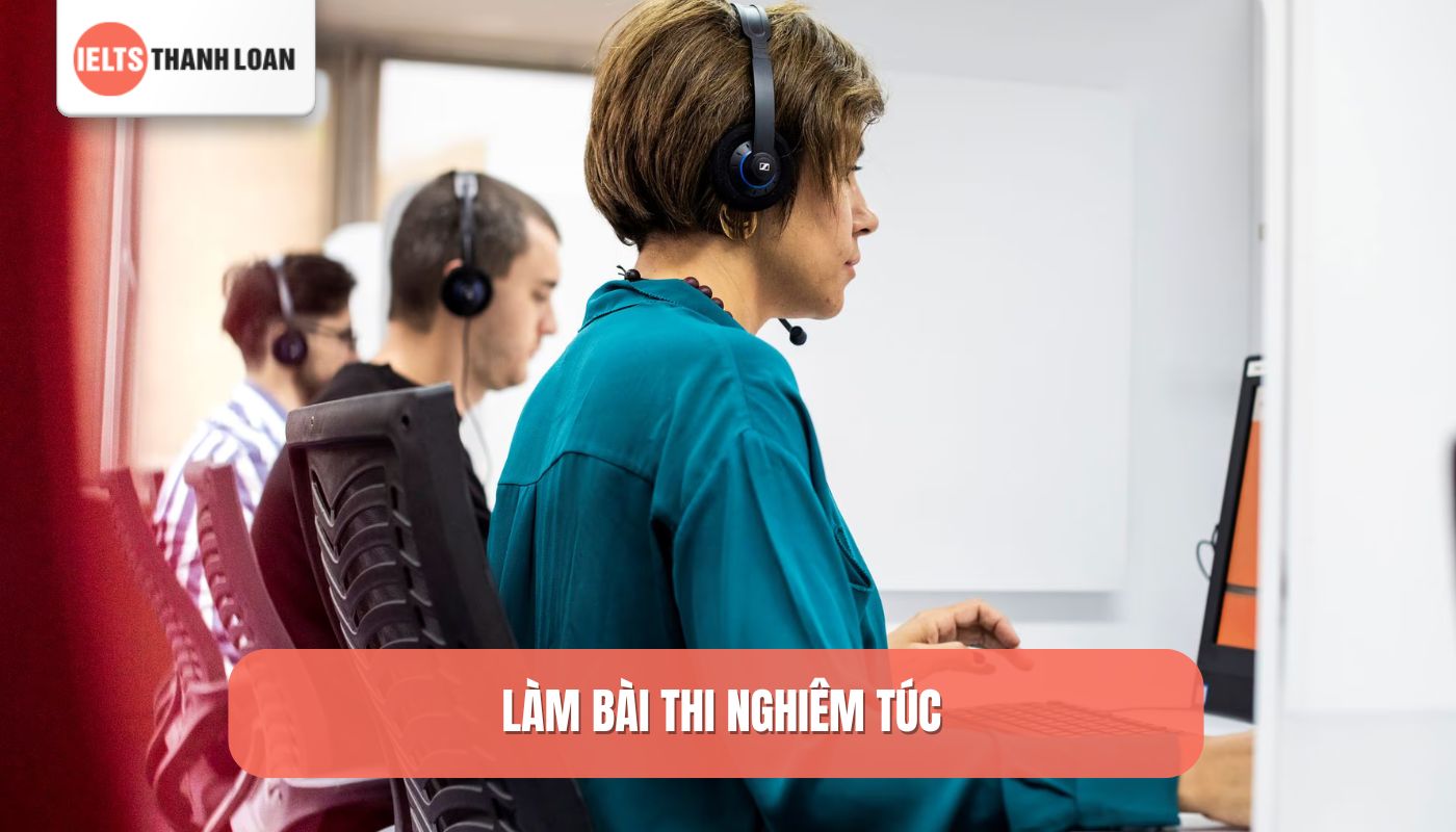 Nghiêm túc làm bài thi IELTS