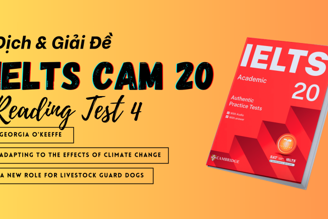 Dịch đề & phân tích đáp án IELTS Reading Cambridge 20 Test 4