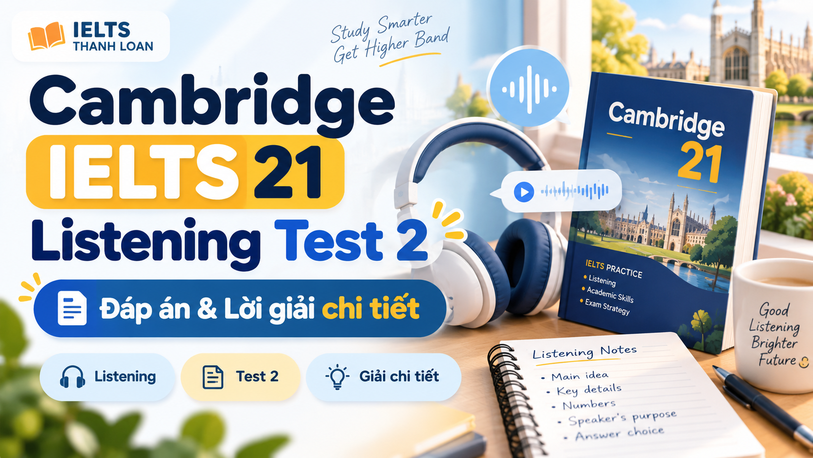 Đáp án IELTS Listening Cambridge 21 Test 2 – Transcript & Answers